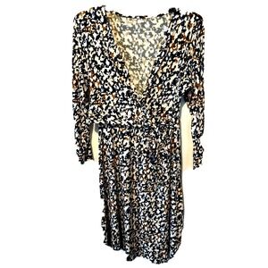 Maternity Nursing Motherhood Dress Women's Small Long Sleeve Stretch Easy Access